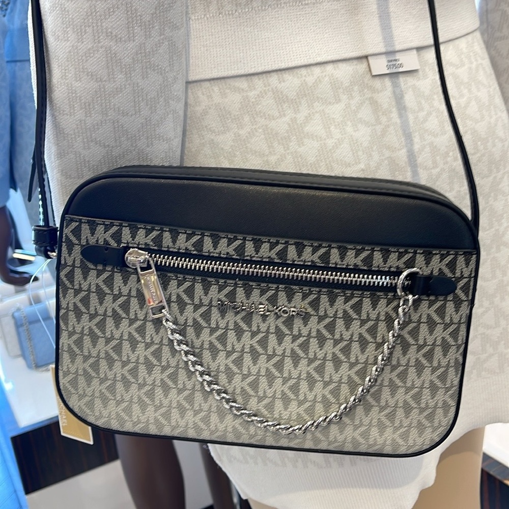 MICHAEL KORS Jet Set Lg Ombré Signature Logo EW Crossbody Body East West 
Black - Picture 7 of 16